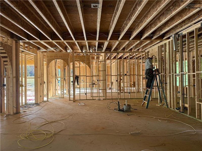 In-progress construction of a new home in , Lawrenceville, GA (Image 13).