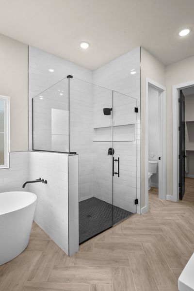 Representative furnished interior of a home built from the Pebble Beach- II by LEH. Homes in Verdancia, El Paso (Image 36).