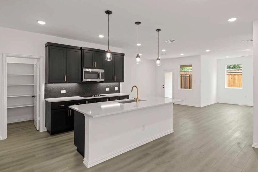 Furnished interior view inside a new home in Sereno Oaks at Buckner Terrace, Dallas (Image 10). Furnished interior view inside a new home in Sereno Oaks at Buckner Terrace, Dallas (Image 10).