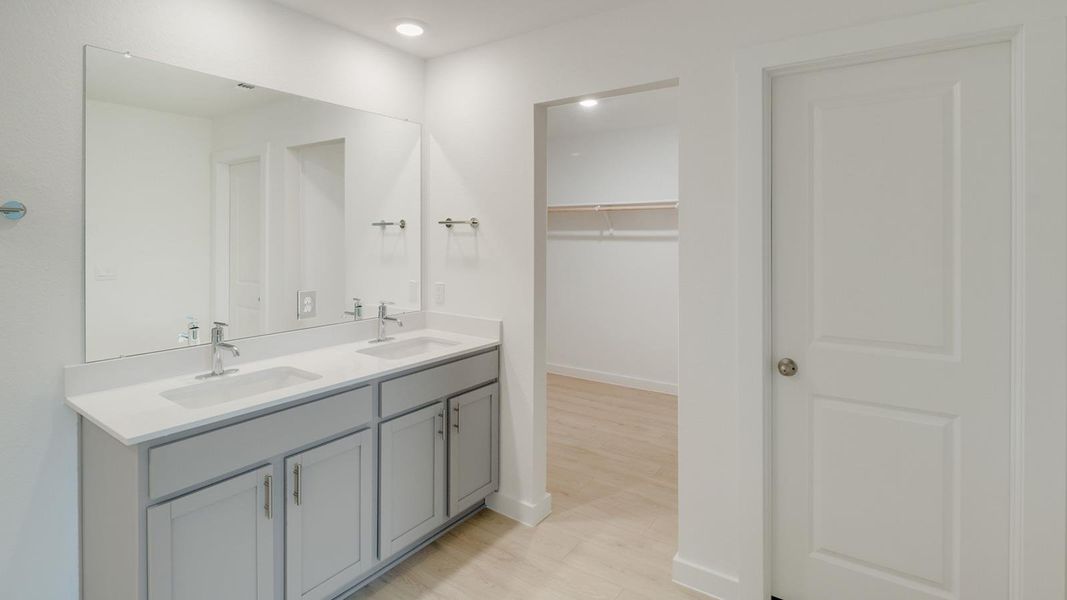 Furnished interior view inside a new home in Trails at Wildhorse, Austin (Image 6).