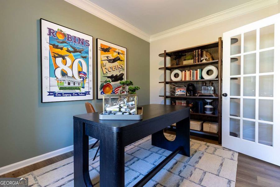 Furnished interior view inside a new home in Bryson Farms, Byron (Image 21).