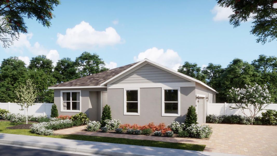 Transitional Elevation - Miles at Brack Ranch in St. Cloud, FL by Landsea Homes