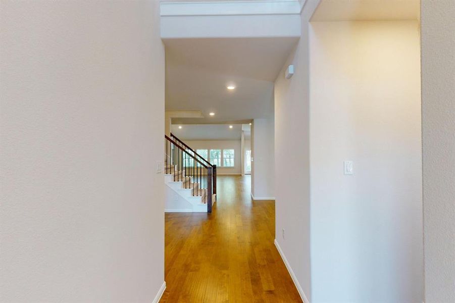 Furnished interior view inside a new home in The Preserve, Justin (Image 11).