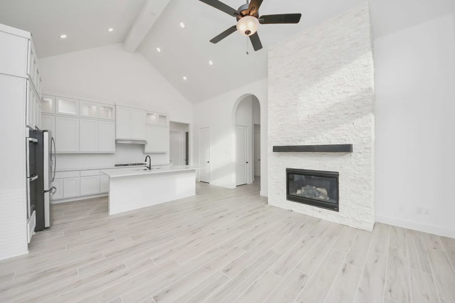 Representative unfurnished interior of a home built from the Bonneville by Chesmar Homes in Meridiana 50's and 60's, Manvel (Image 30).