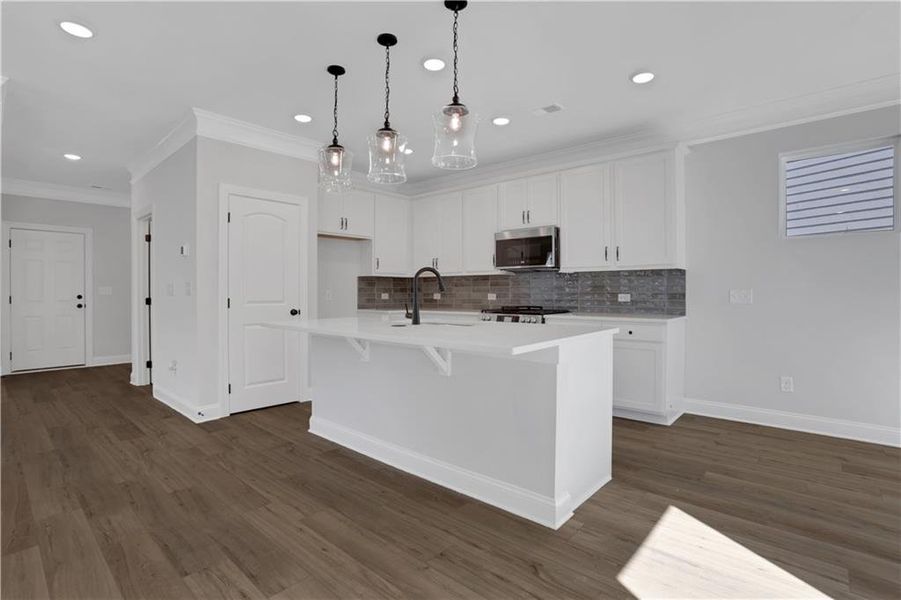 Furnished interior view inside a new home in Villas at Dawsonville, Dawsonville (Image 10).