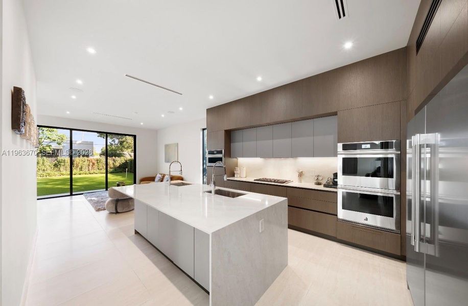 Furnished interior view inside a new home in , Miami (Image 32).
