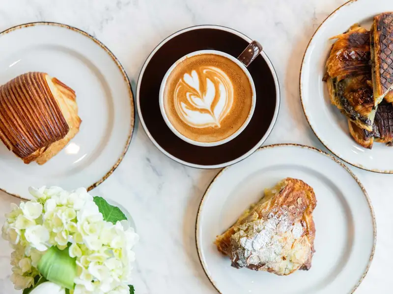 Maven features coffee, spirits, pastrys and light bites.