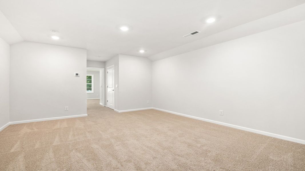 Spacious, unfurnished interior of a new home in The Villas at Kinsley, Jamestown (Image 20). Spacious, unfurnished interior of a new home in The Villas at Kinsley, Jamestown (Image 20).