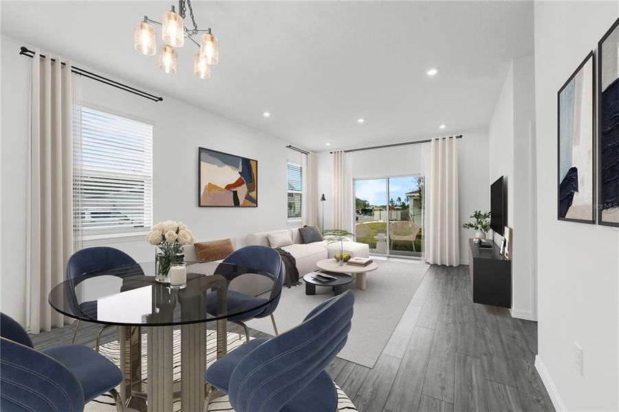 Furnished interior view inside a new home in Wynnstone, Davenport (Image 7).