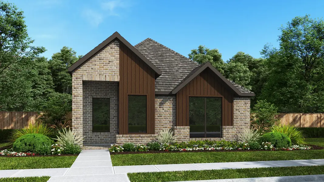 Representative exterior photo of a completed home built from the 1957W by Perry Homes in Avondale 40', Fate, TX (Image 5). Representative exterior photo of a completed home built from the 1957W by Perry Homes in Avondale 40', Fate, TX (Image 5).