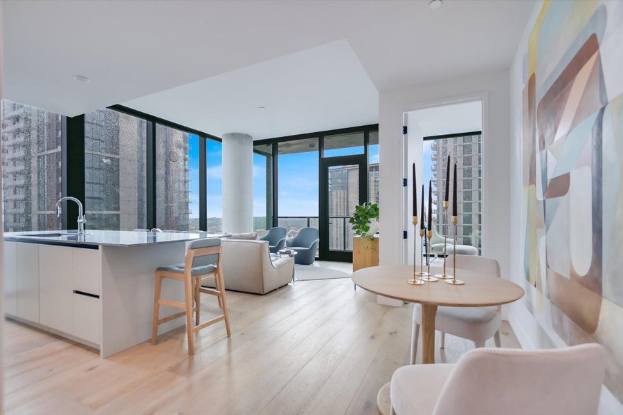 Photos shown are of the same floor plan 5 floors higher.