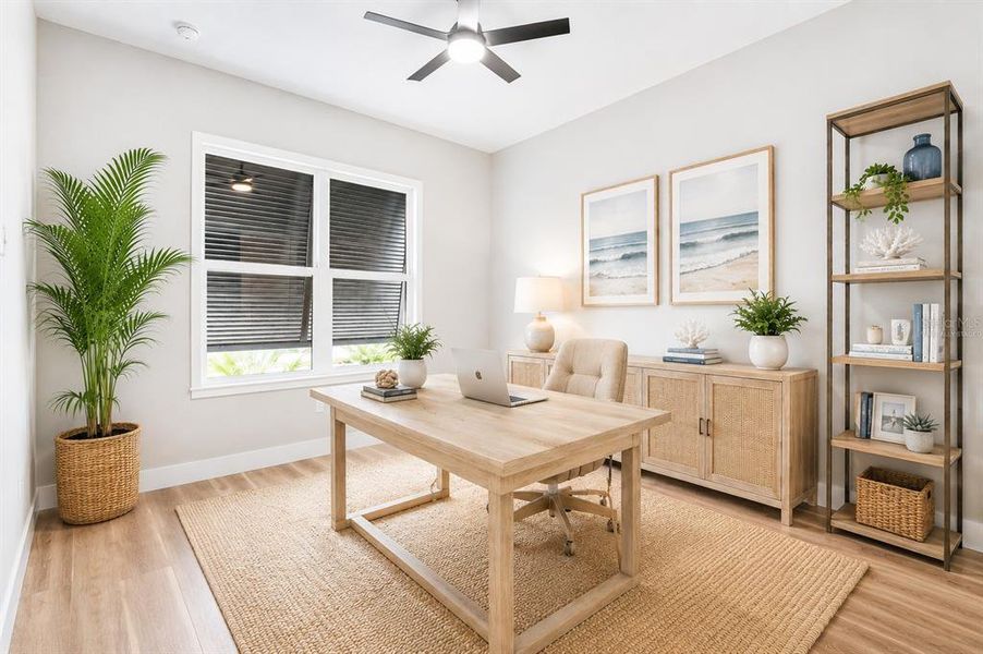 Furnished interior view inside a new home in , Palm Coast (Image 56).
