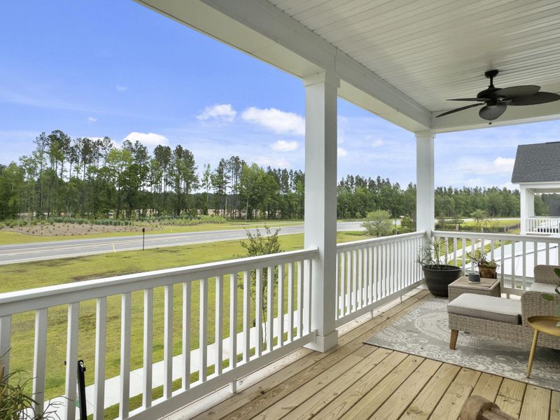 Exterior details and patio area of a home in Sweetgrass at Summers Corner, Summerville (Image 27). Exterior details and patio area of a home in Sweetgrass at Summers Corner, Summerville (Image 27).