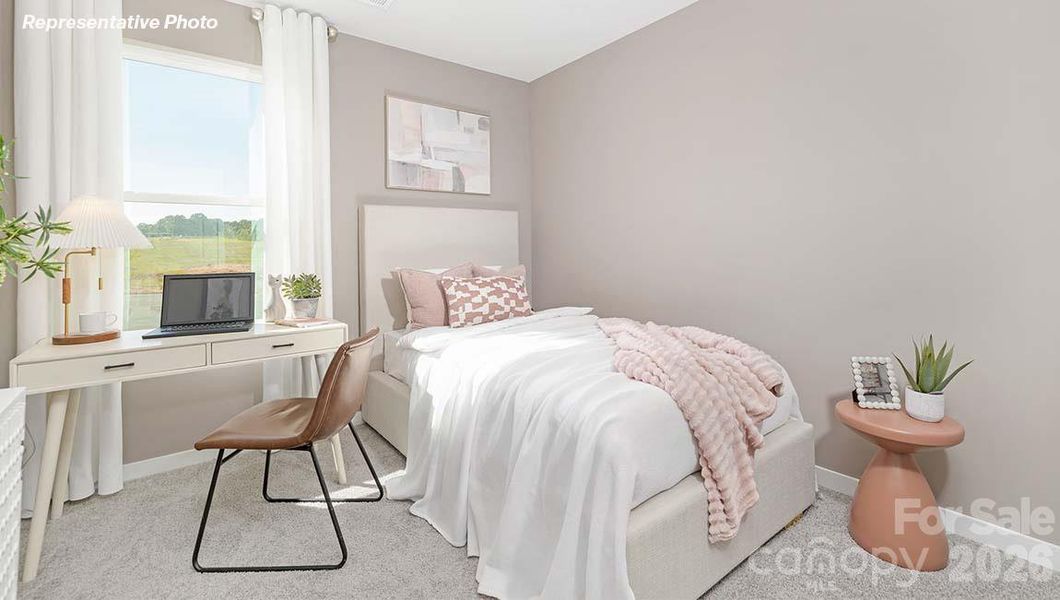 Furnished interior view inside a new home in The Townes at Troutman, Troutman (Image 12).