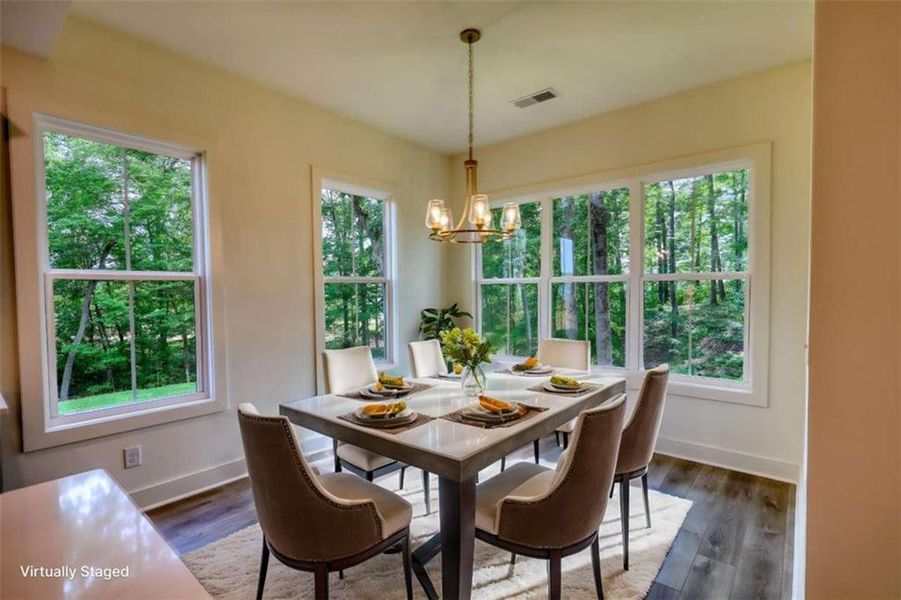 Furnished interior view inside a new home in , Monticello (Image 26). Furnished interior view inside a new home in , Monticello (Image 26).