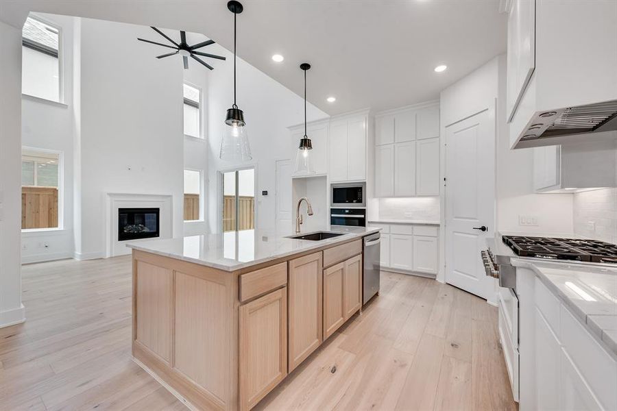 Furnished interior view inside a new home in Fields - 40' Lots, Frisco (Image 4). Furnished interior view inside a new home in Fields - 40' Lots, Frisco (Image 4).