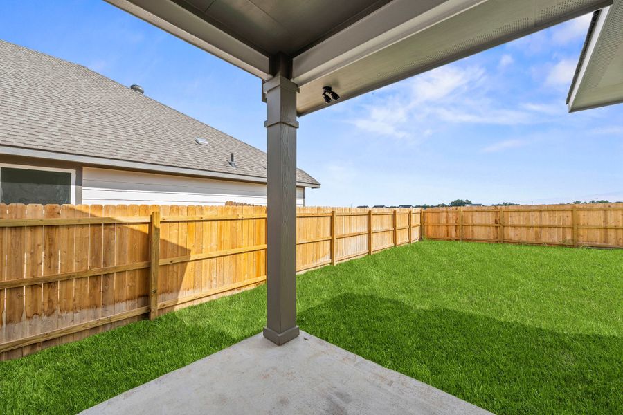 Exterior details and patio area of a home in Rancho San Gabriel, Georgetown (Image 3). Exterior details and patio area of a home in Rancho San Gabriel, Georgetown (Image 3).