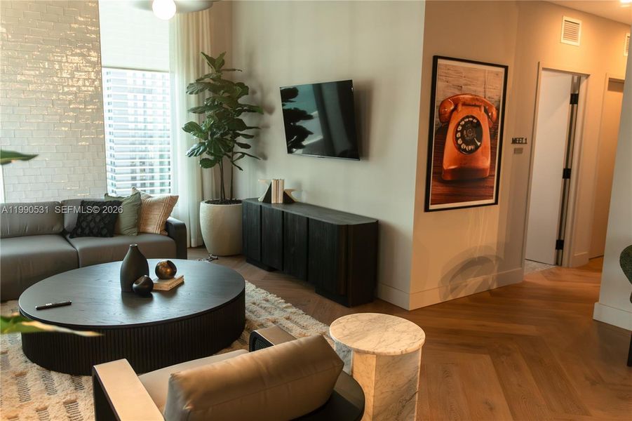 Furnished interior view inside a new home in , Miami (Image 4).