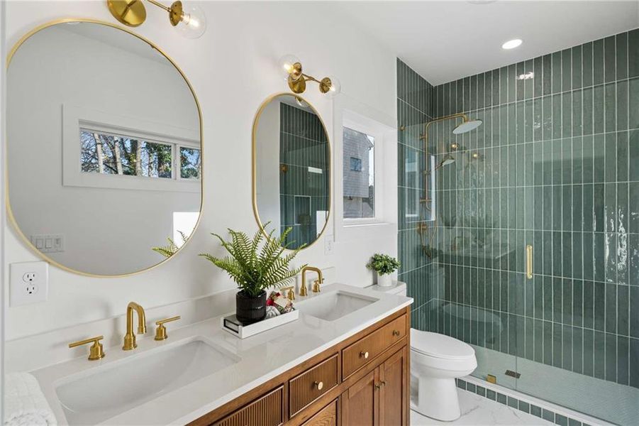 Furnished interior view inside a new home in , Atlanta (Image 30).