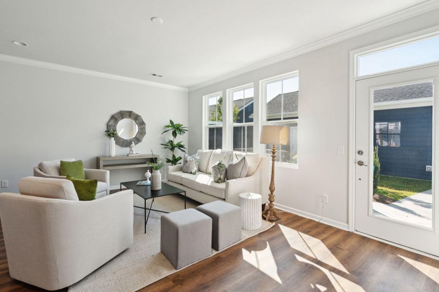 Furnished interior view inside a new home in , Summerville (Image 13).