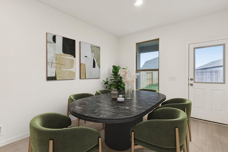 Furnished interior view inside a new home in Mavera, Conroe (Image 11).