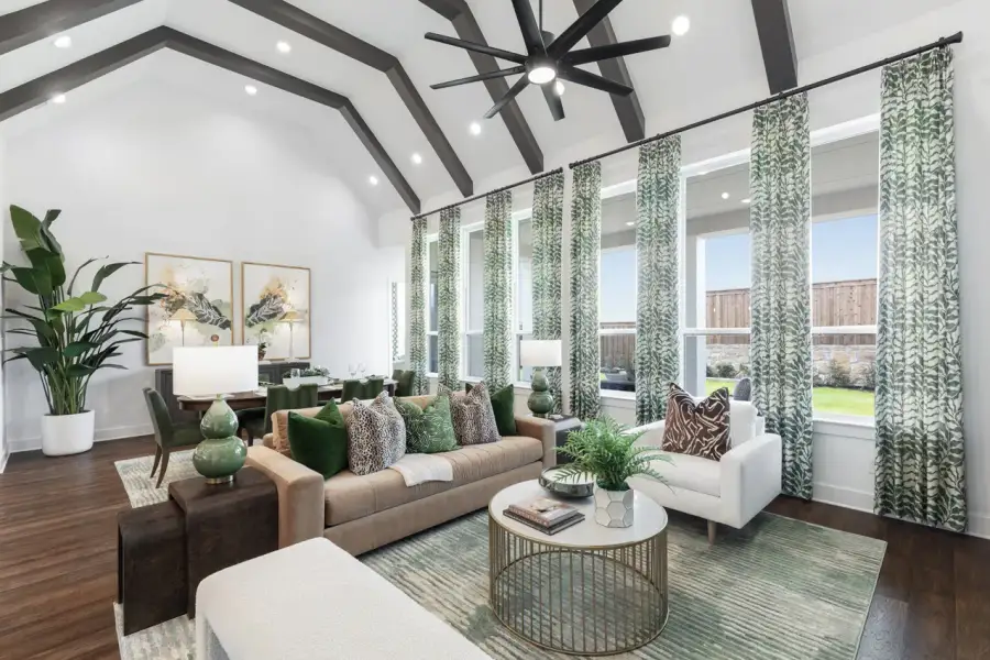 Representative Family Room - some options shown