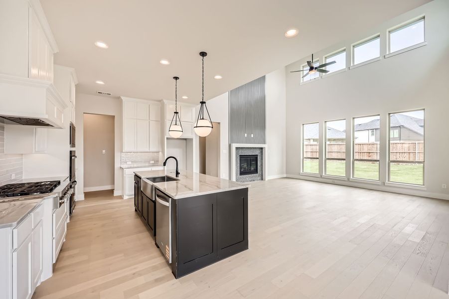 Plan 859 Representative Photo - Living Room/Kitchen Plan 859 Representative Photo - Living Room/Kitchen