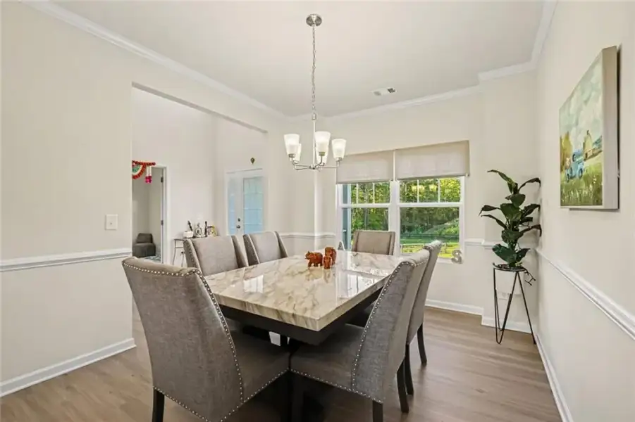 Furnished interior view inside a new home in , Dallas (Image 8).