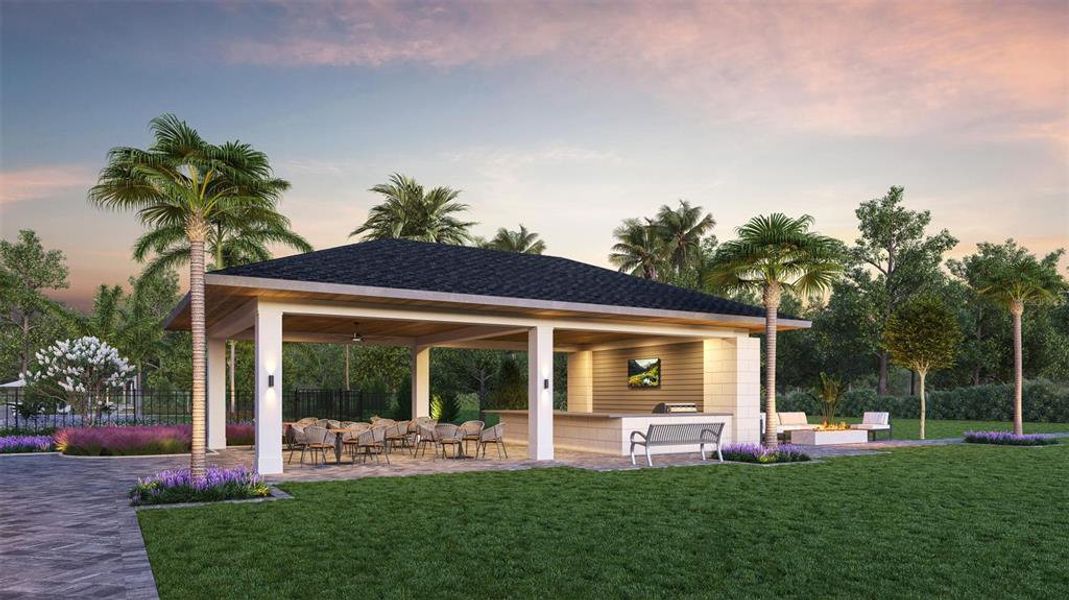Exterior details and patio area of a home in , Apollo Beach (Image 3).