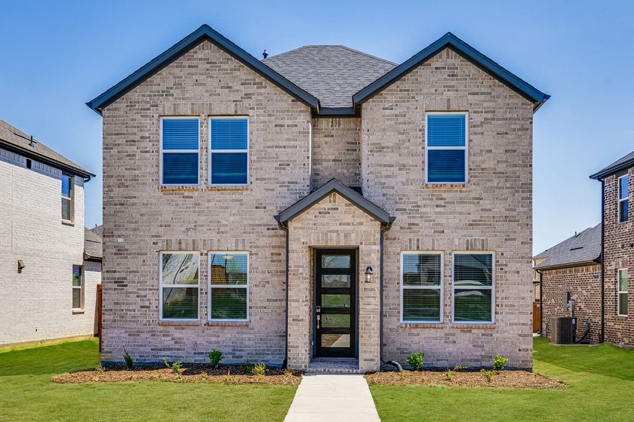 Representative exterior photo of a completed home built from the Carmichael by Taylor Morrison in North Sky Celina, Celina, TX (Image 2). Representative exterior photo of a completed home built from the Carmichael by Taylor Morrison in North Sky Celina, Celina, TX (Image 2).