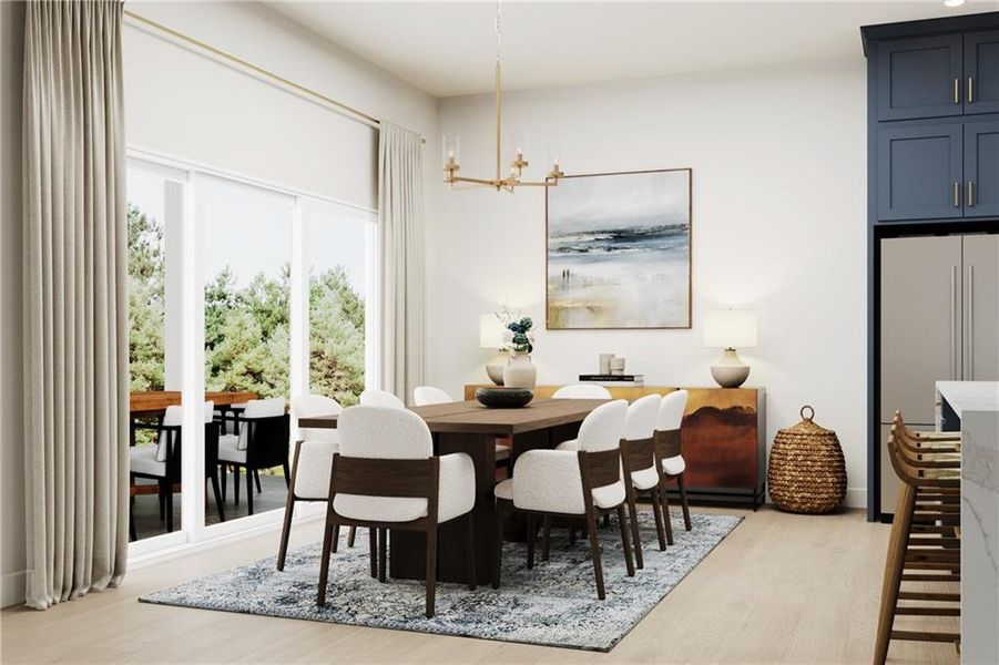 Furnished interior view inside a new home in Estates at Daves Creek, Cumming (Image 8). Furnished interior view inside a new home in Estates at Daves Creek, Cumming (Image 8).