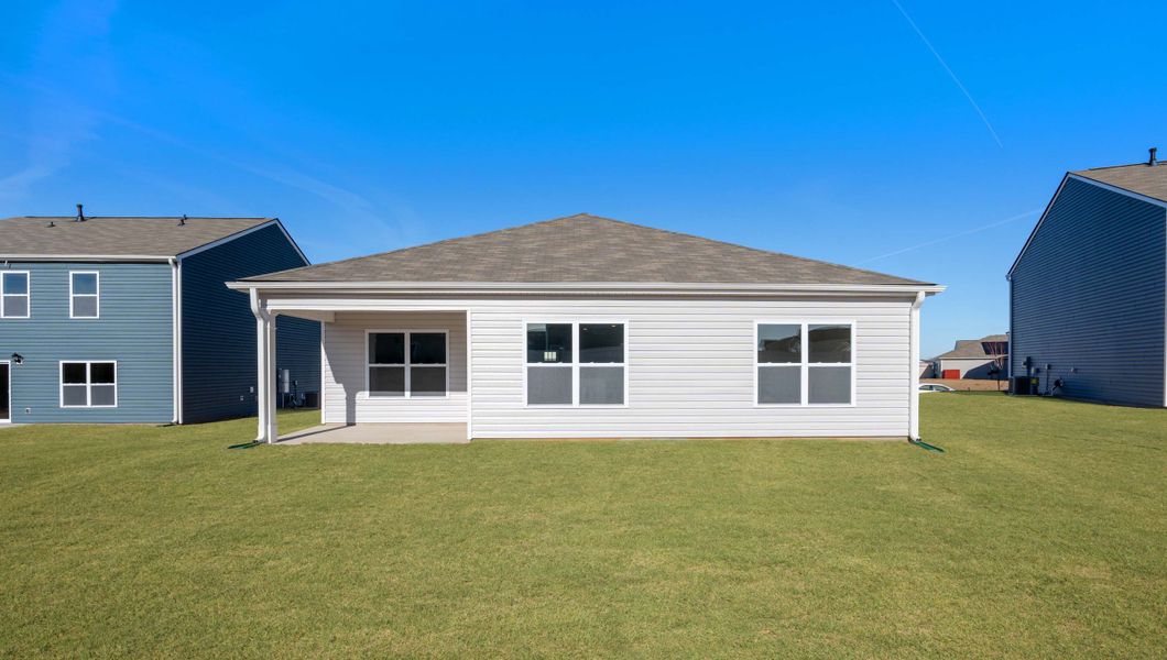 Front exterior of a new home in Lightwood Cottages, Moore, SC, highlighting curb appeal (Image 2).