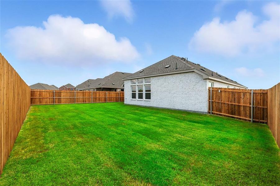 View of fenced backyard View of fenced backyard