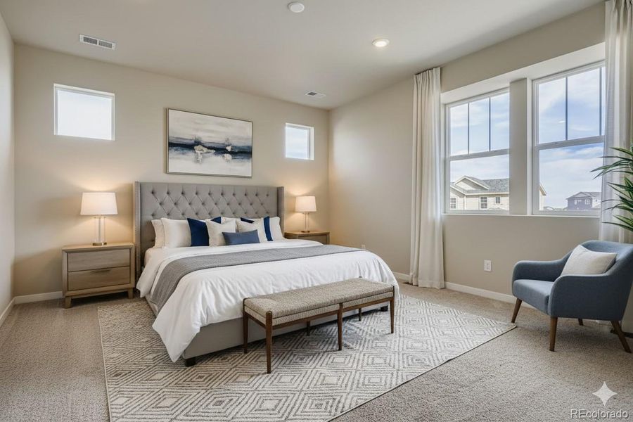 OWNER'S BEDROOM - STAGED OWNER'S BEDROOM - STAGED