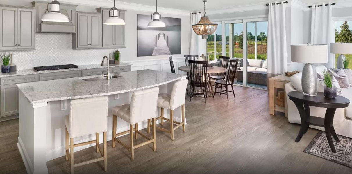 Furnished interior view inside a new home in Sea Island Preserve, Johns Island (Image 5).