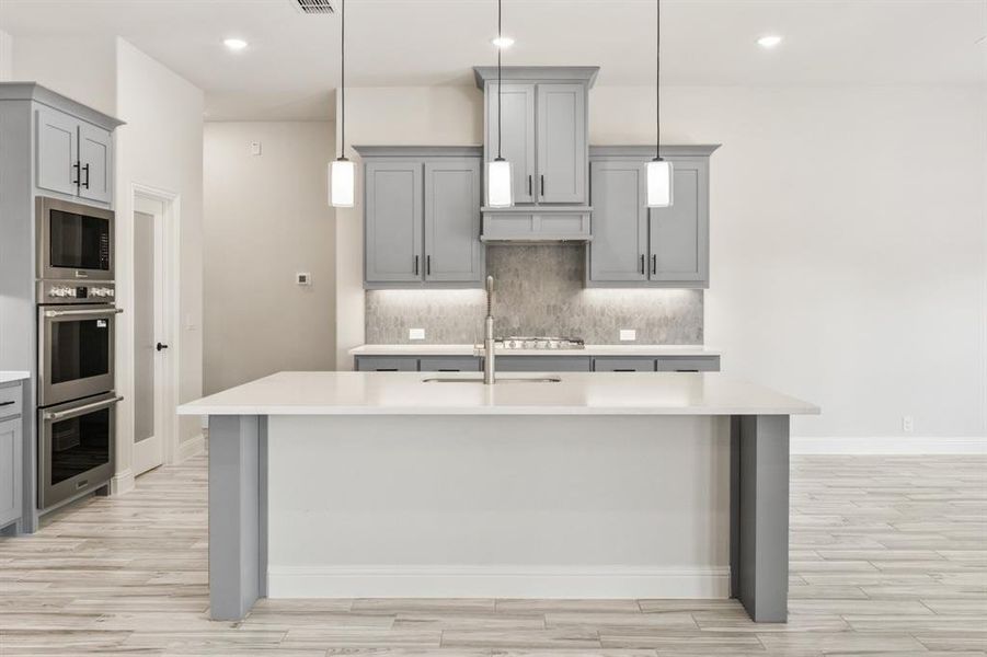 Furnished interior view inside a new home in Parks at Panchasarp Farms, Burleson (Image 6).