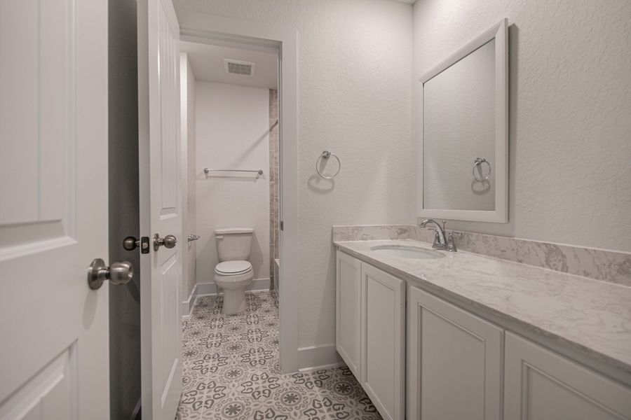 Furnished interior view inside a new home in Stillwater Ranch, San Antonio (Image 18).