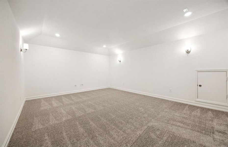 Optional media room on second level