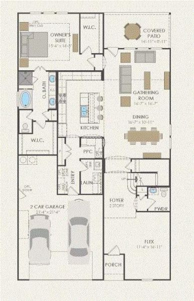 Pulte Homes, Lexington floor plan