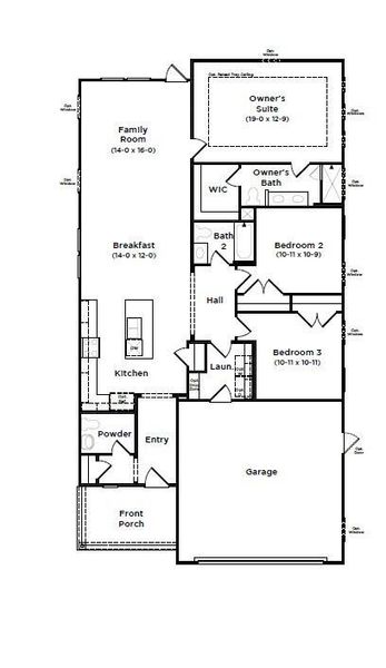 2D floor plan layout of this home in Creekside at Andrews, Summerville, SC (Image 3). 2D floor plan layout of this home in Creekside at Andrews, Summerville, SC (Image 3).