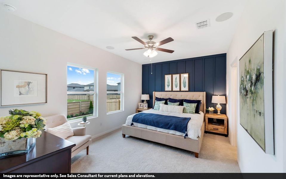 Furnished interior view inside a new home in Sweetgrass Village, Crosby (Image 12).