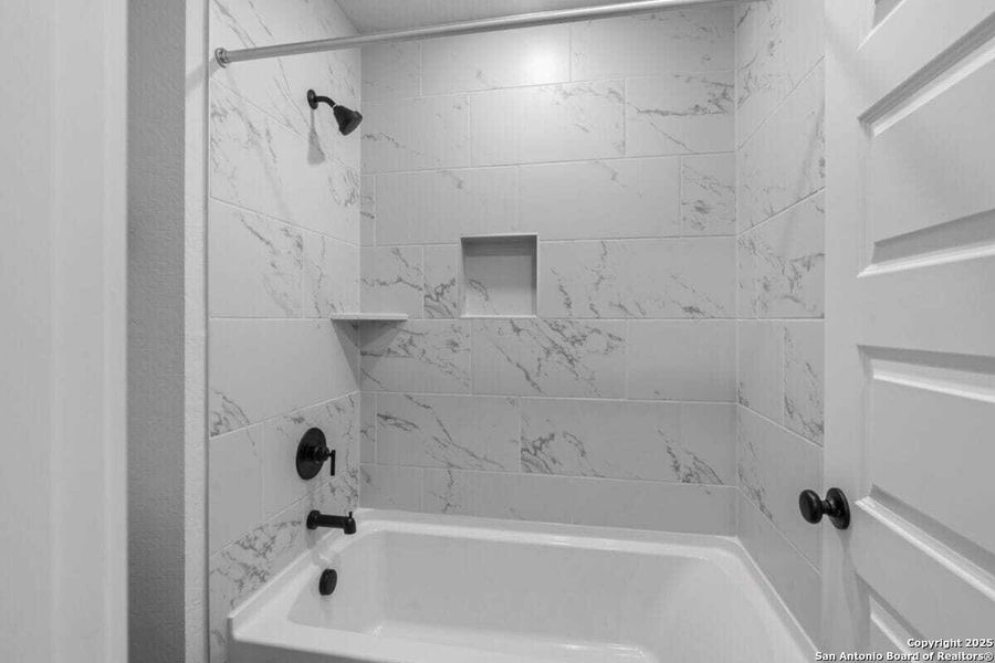 Furnished interior view inside a new home in August Fields, New Braunfels (Image 16).