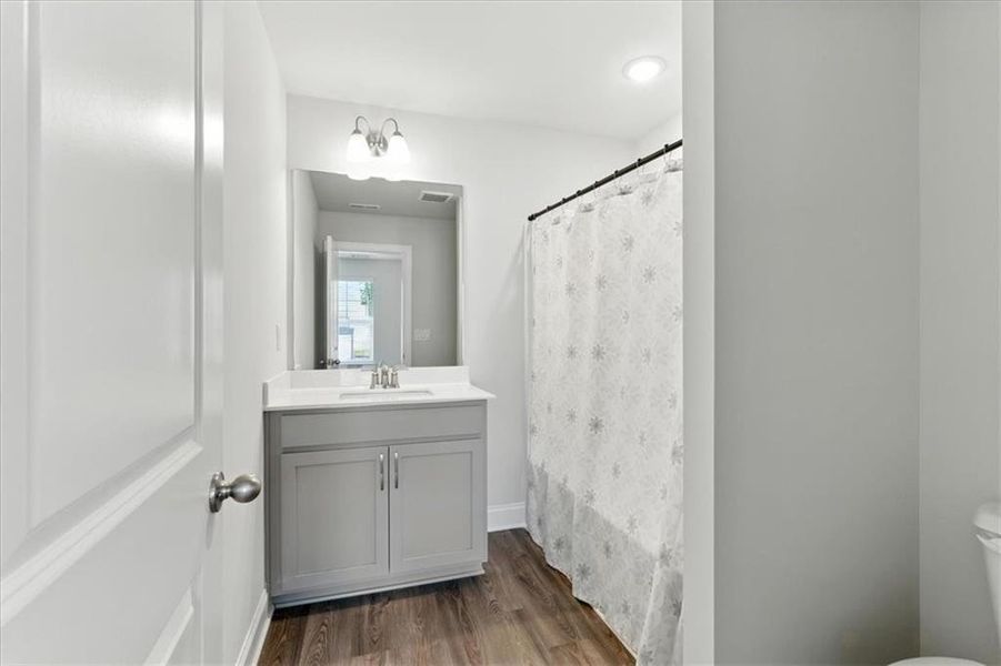 Furnished interior view inside a new home in The Village at Shallowford, Kennesaw (Image 12). Furnished interior view inside a new home in The Village at Shallowford, Kennesaw (Image 12).