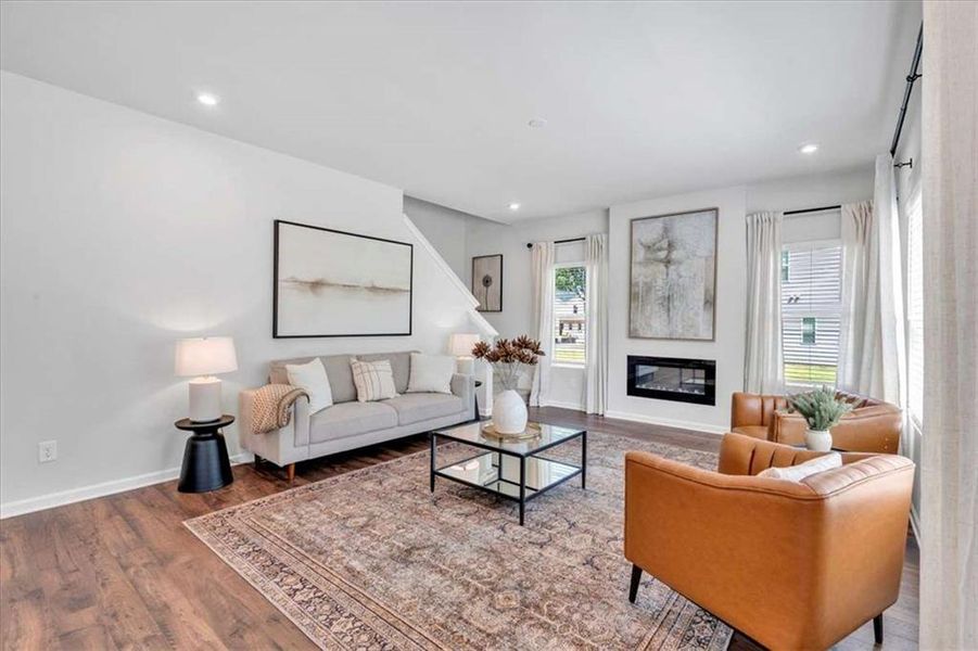 Furnished interior view inside a new home in The Reserve at Chapel Hill Phase II, Douglasville (Image 31).