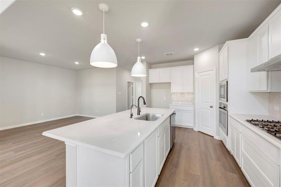 Furnished interior view inside a new home in Lily Creek at Sutton Fields, Aubrey (Image 16).