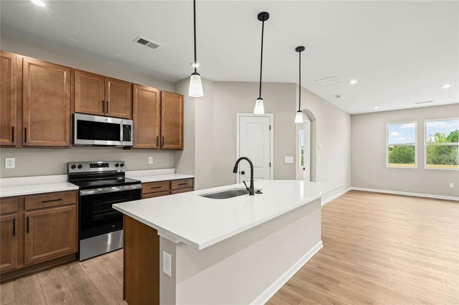 Furnished interior view inside a new home in Villas at Gold Creek, Dawsonville (Image 7).