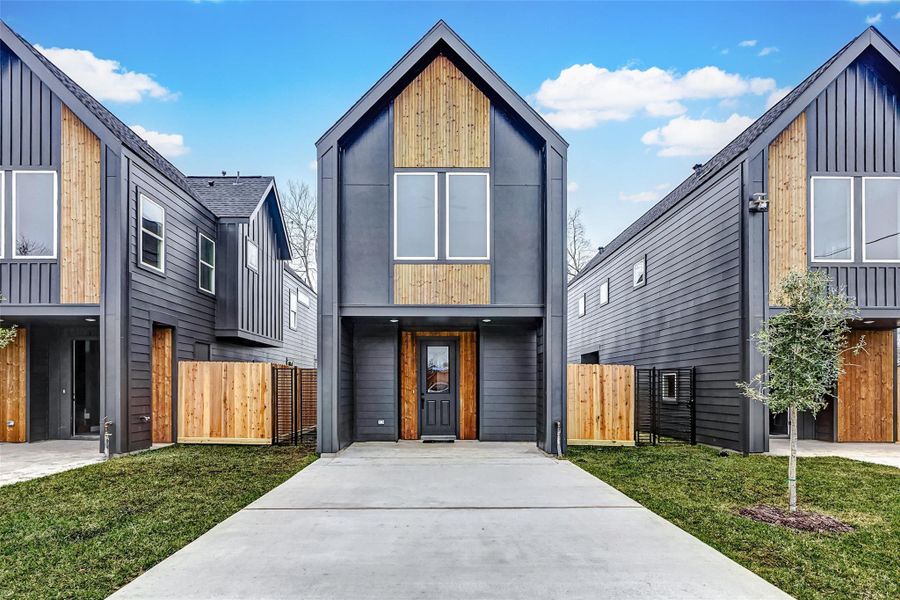 Front exterior of a new home in , Houston, TX, highlighting curb appeal (Image 2).
