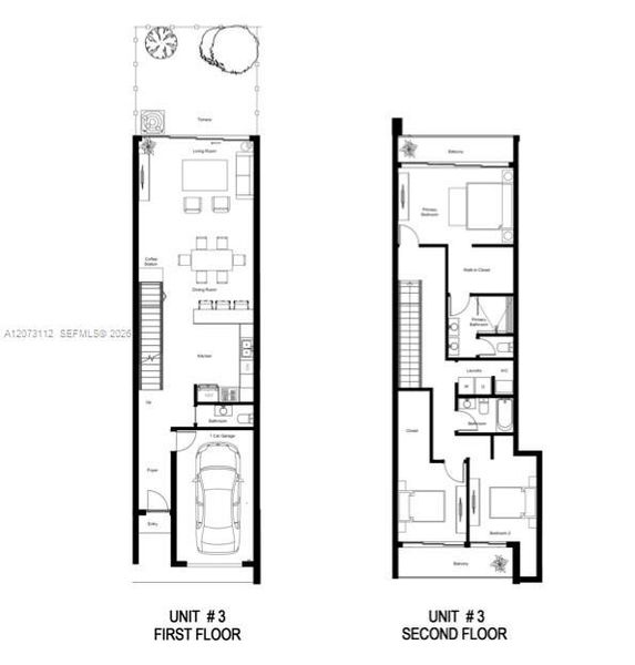 2D floor plan layout of this home in , Fort Lauderdale, FL (Image 4).