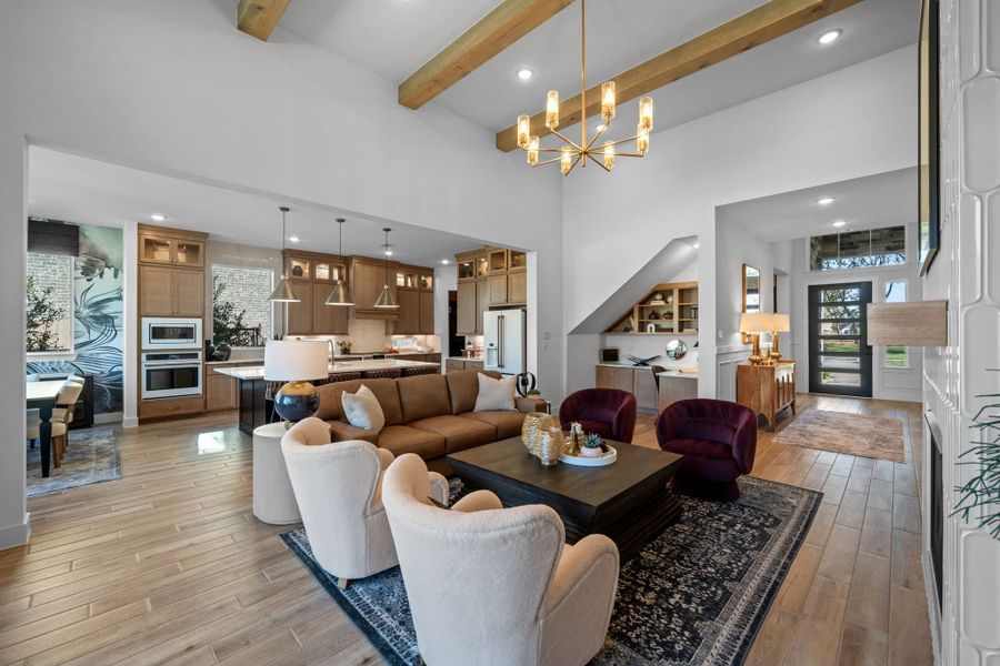 Representative furnished interior of a home built from the Rivercrest – 60s & 65s Lot by Chesmar Homes in Riceland, Mont Belvieu (Image 10).