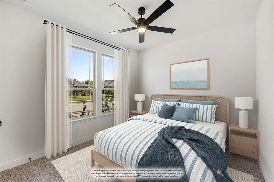 Furnished interior view inside a new home in Waterscape Classic 60s, Royse City (Image 13).